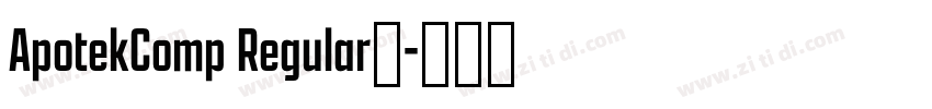 ApotekComp Regular◆字体转换